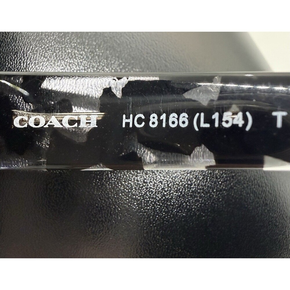 Coach HC8166 Sunglasses Black Crystal Mosaic Grey Gradient 58mm Women - Picture 9 of 16